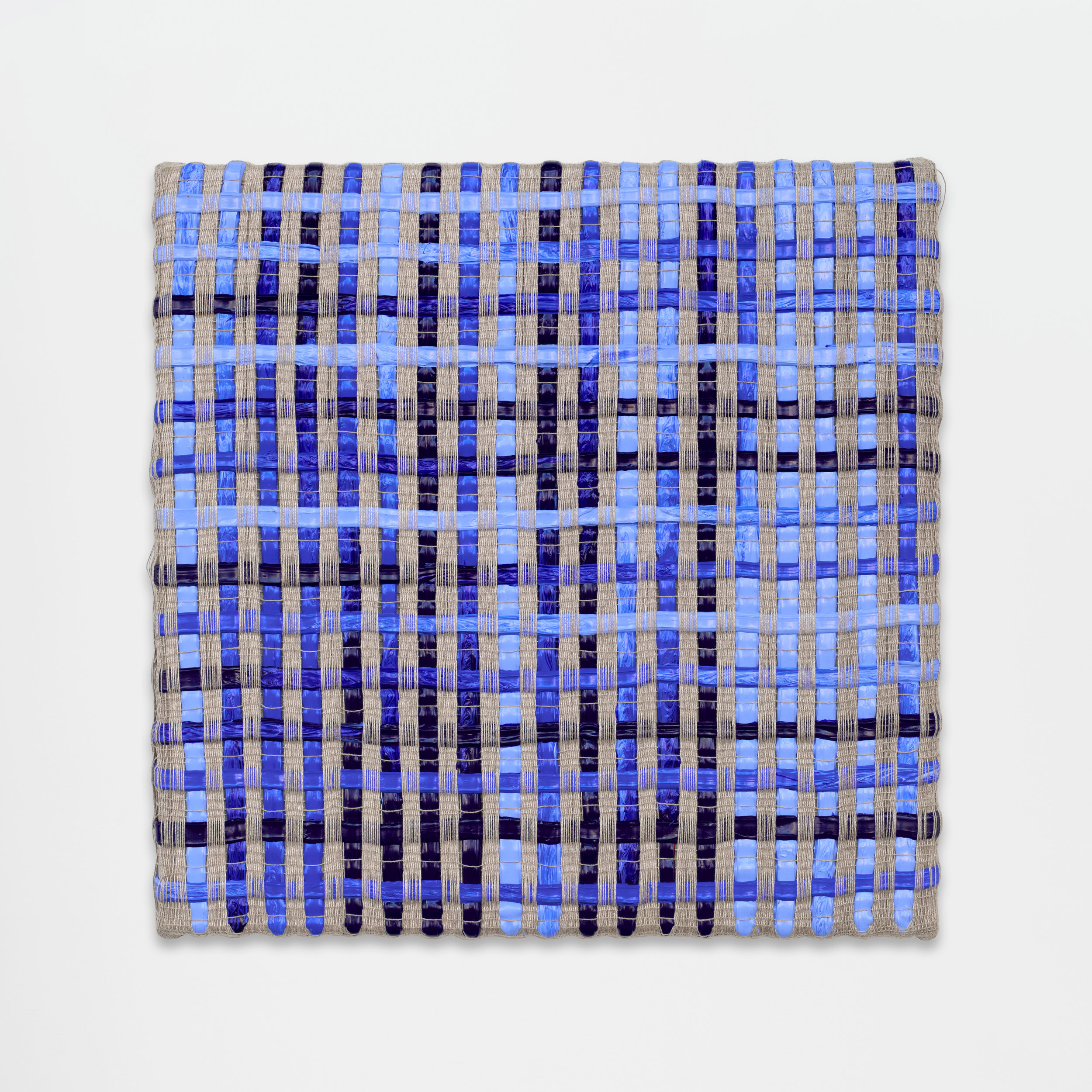 Woven Grid (Blue Values) #1